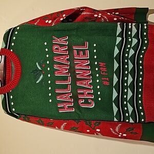 Women's Christmas Sweater.  Halmark Channel #1 Fan.